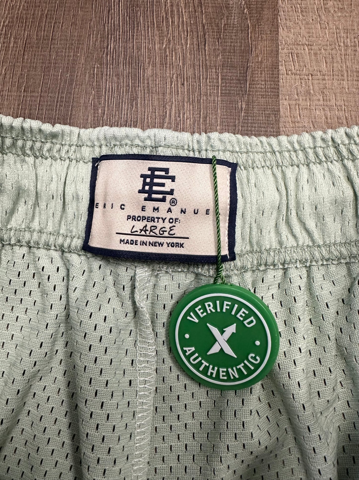 Eric Emanuel EE Basic/Core Short Green/Taupe - Size Large