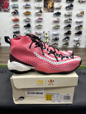 adidas Crazy BYW LVL X Pharrell Ambition Pink - Size 12 (U)