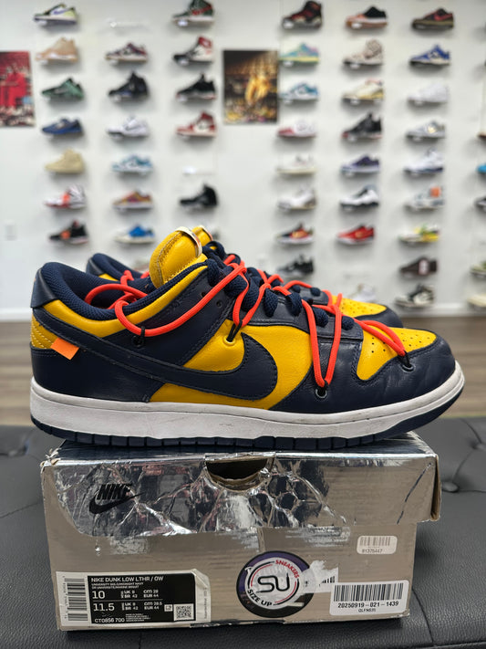 Nike Dunk Low Off-White University Gold - Size 10 (U)