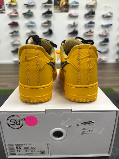 Nike Air Force 1 Low Off-White ICA University Gold - Mens (U9.5)