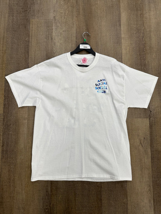 Anti Social Social Club Woody Blue Camo Tee White - Size XL