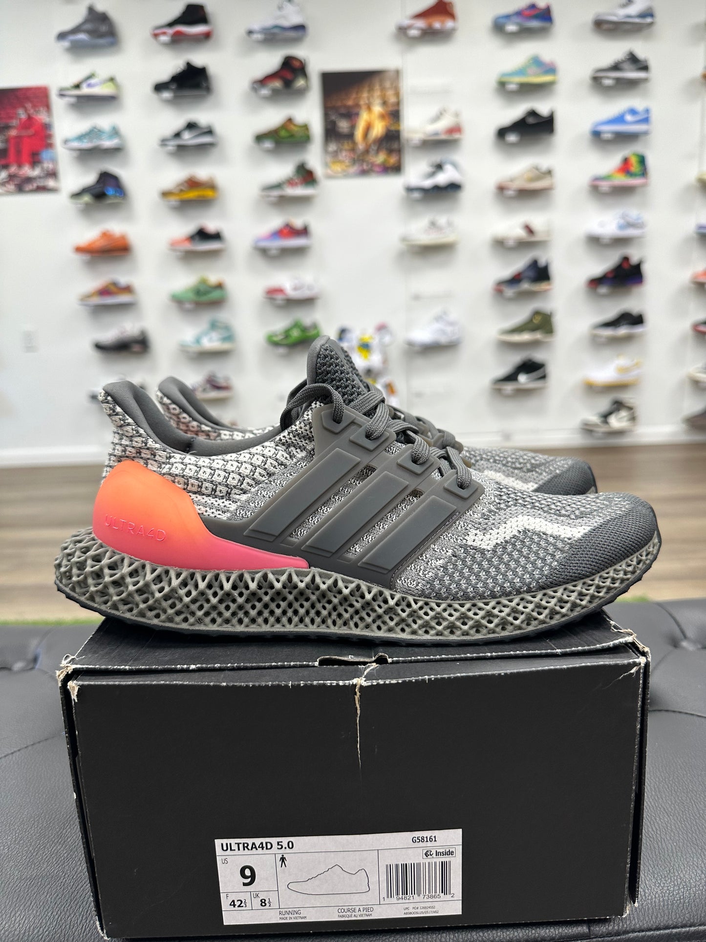 adidas Ultra 4D 5.0 Grey Five - Size 9 (U)