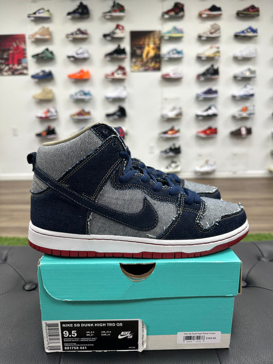 Nike SB Dunk High Reese Forbes Denim - Size 9.5 (U)