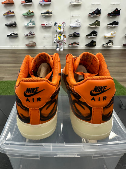 Nike Air Force 1 Low Orange Skeleton Halloween (2020) - Size 11.5 (U)