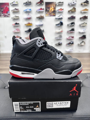Jordan 4 Retro Bred (2019) (GS) - Size 5Y (U)