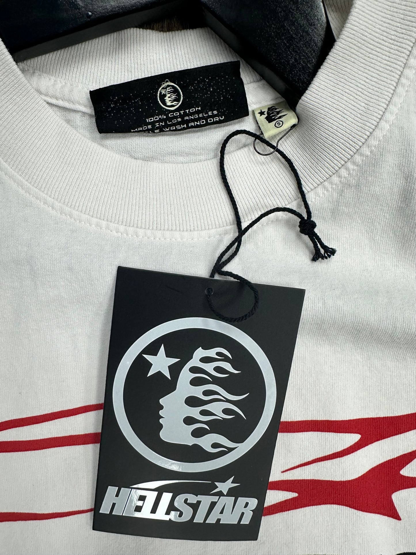 Hellstar HStar Horizontal T-Shirt White - Size Medium
