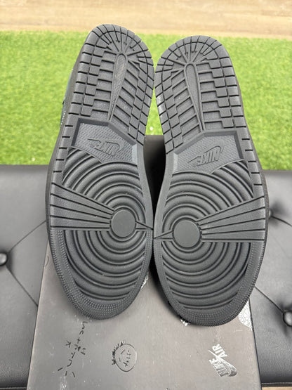 Jordan 1 Retro Low OG SP Travis Scott Black Phantom- Mens (U13)