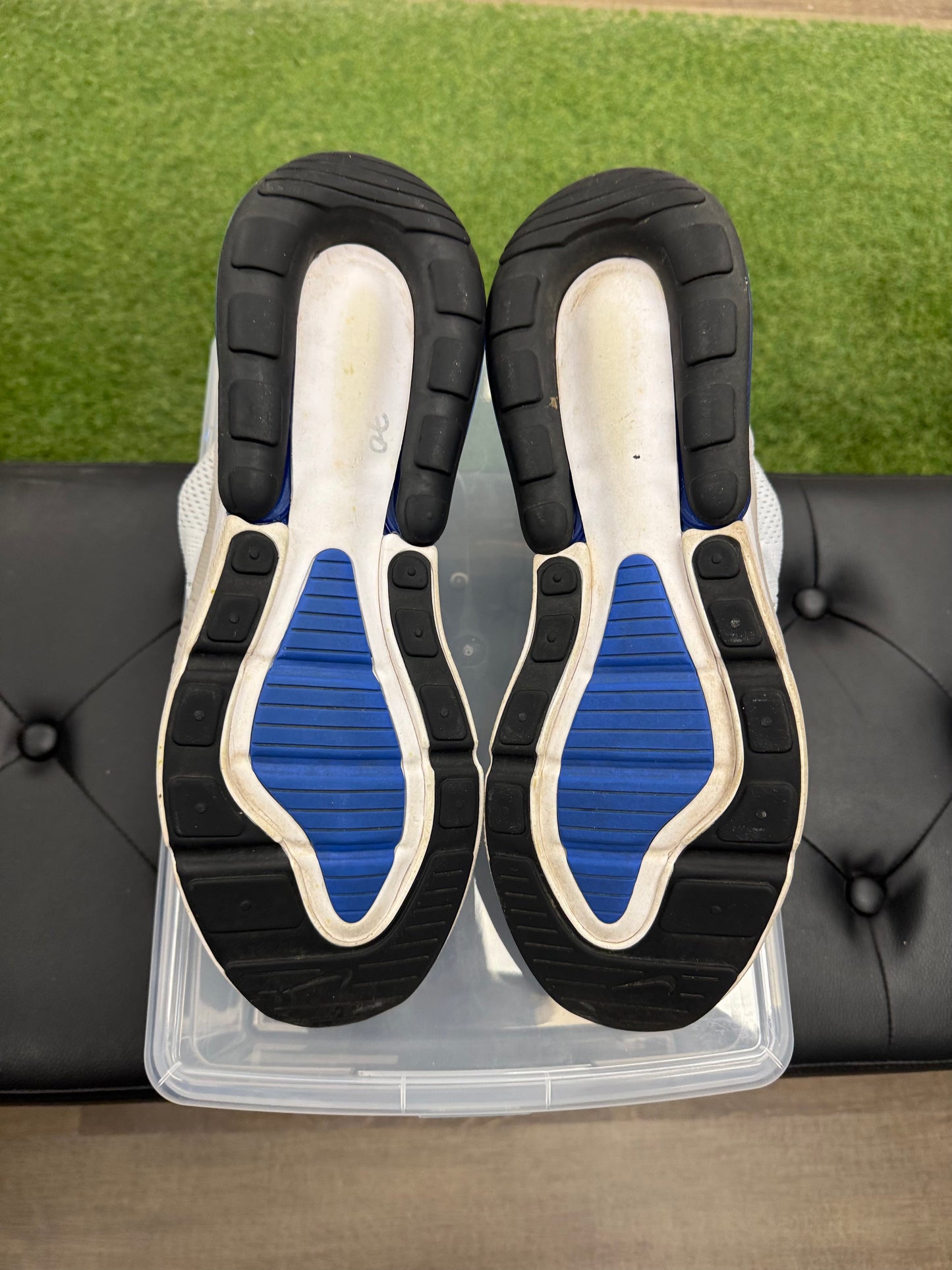 Nike Air Max 270 White Game Royal- Mens (U12)