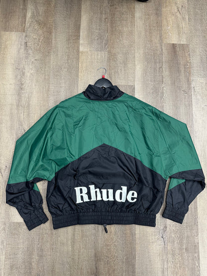 RHUDE Zip Up Flight Jacket Green - Mens
