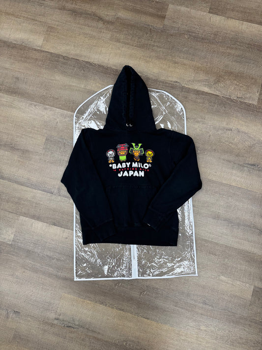 BAPE Baby Milo Japan Pullover Hoodie 'Black' - Size M (U)