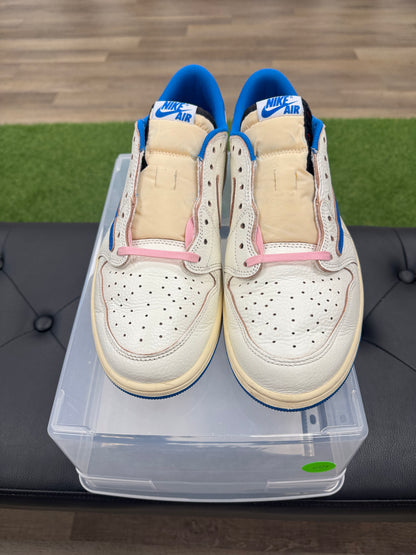 Jordan 1 Retro Low OG SP Fragment x Travis Scott Sail Military Blue - Size 12 (U)