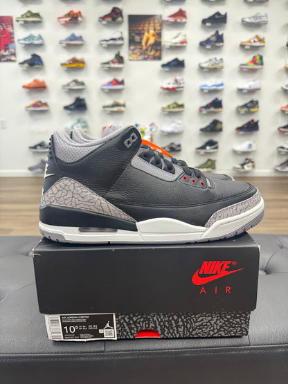 Jordan 3 Retro OG Black Cement (2024) - Size 10.5