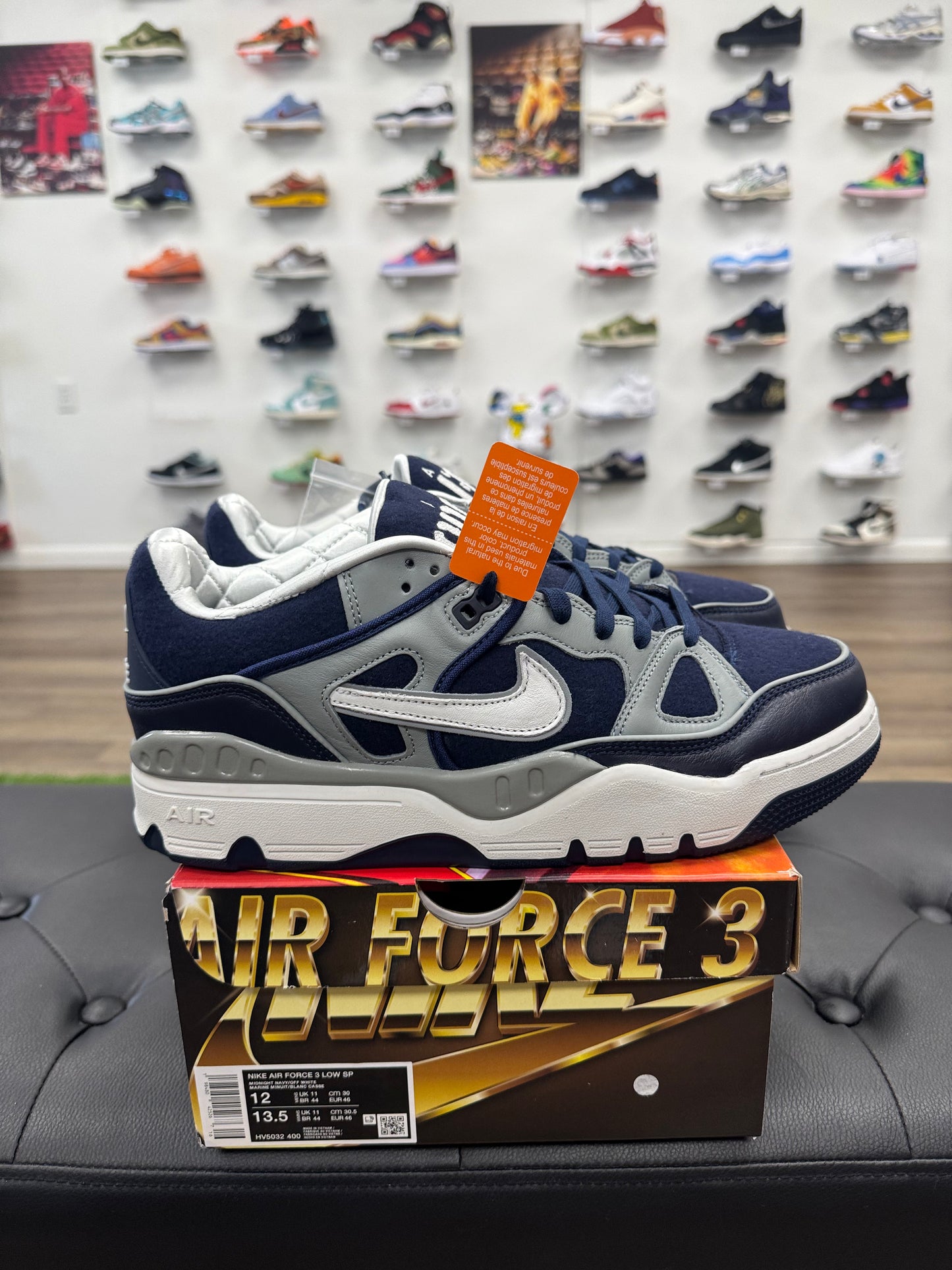 Nike Air Force 3 Low SP Nigo Pendleton College Pack Midnight Navy - Size 12