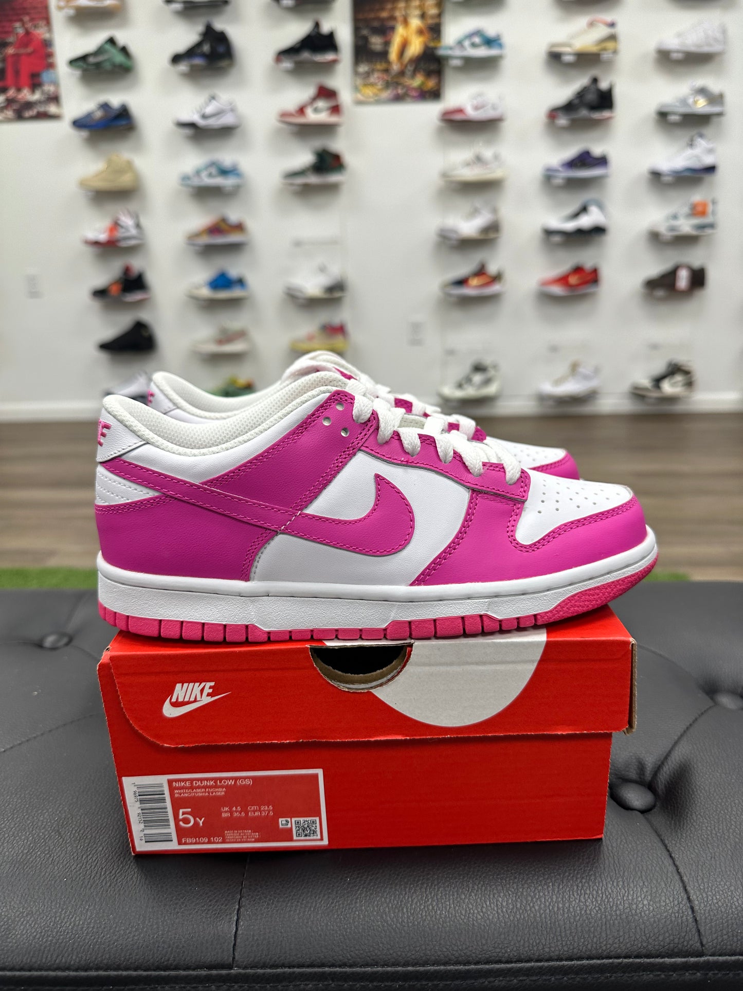 Nike Dunk Low Laser Fuchsia (GS) - Size 5