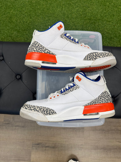 Jordan 3 Retro Knicks - Size 10 (U)