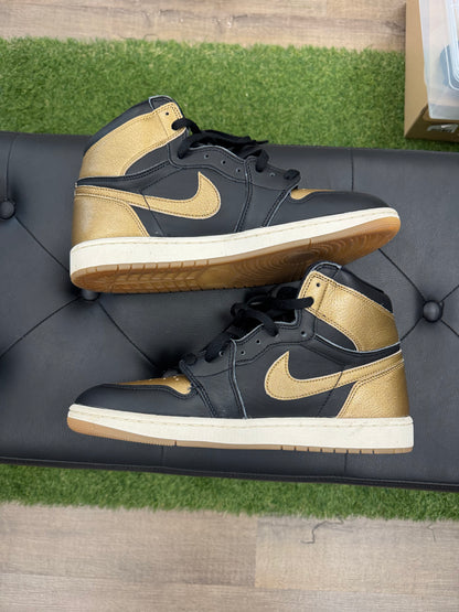 Jordan 1 Retro High OG Black Metallic Gold - Size 11 (U)
