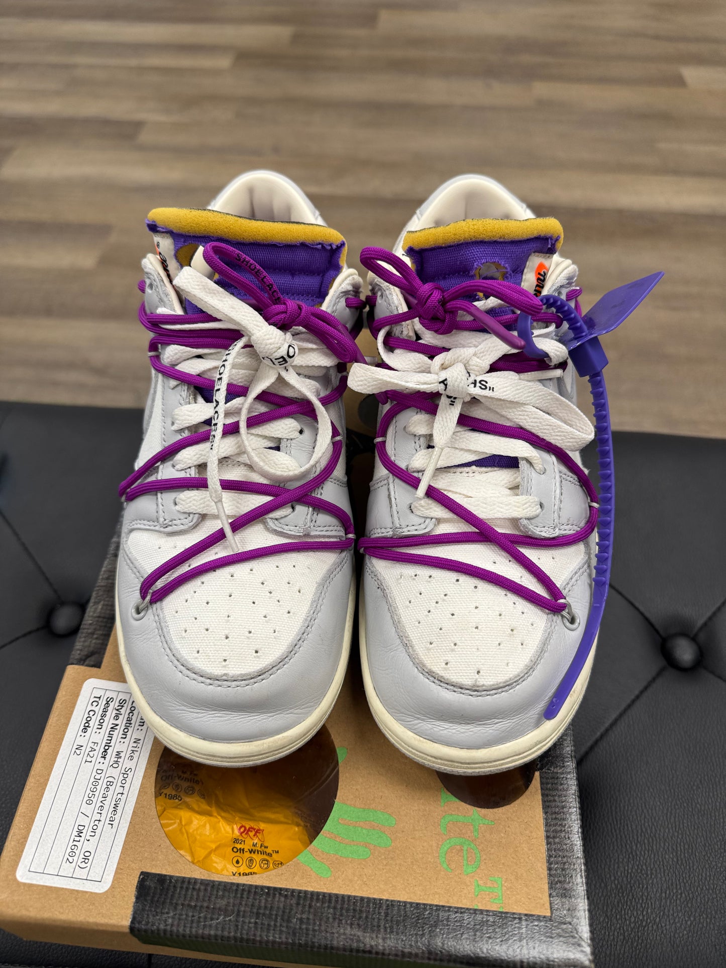 Nike Dunk Low Off-White Lot 28 - Size 8 (U)
