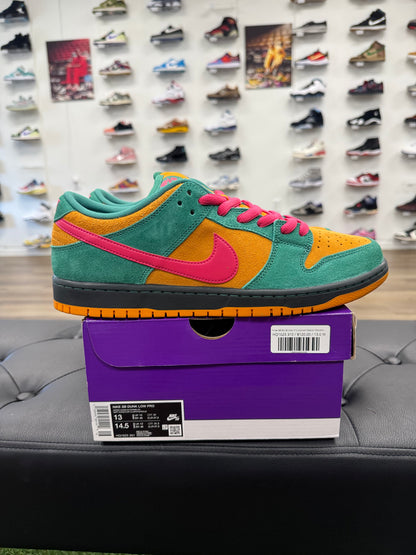Nike SB Dunk Low Pro Green Noise Watermelon- Size 13