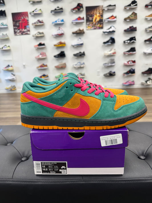Nike SB Dunk Low Pro Green Noise Watermelon - Size 15