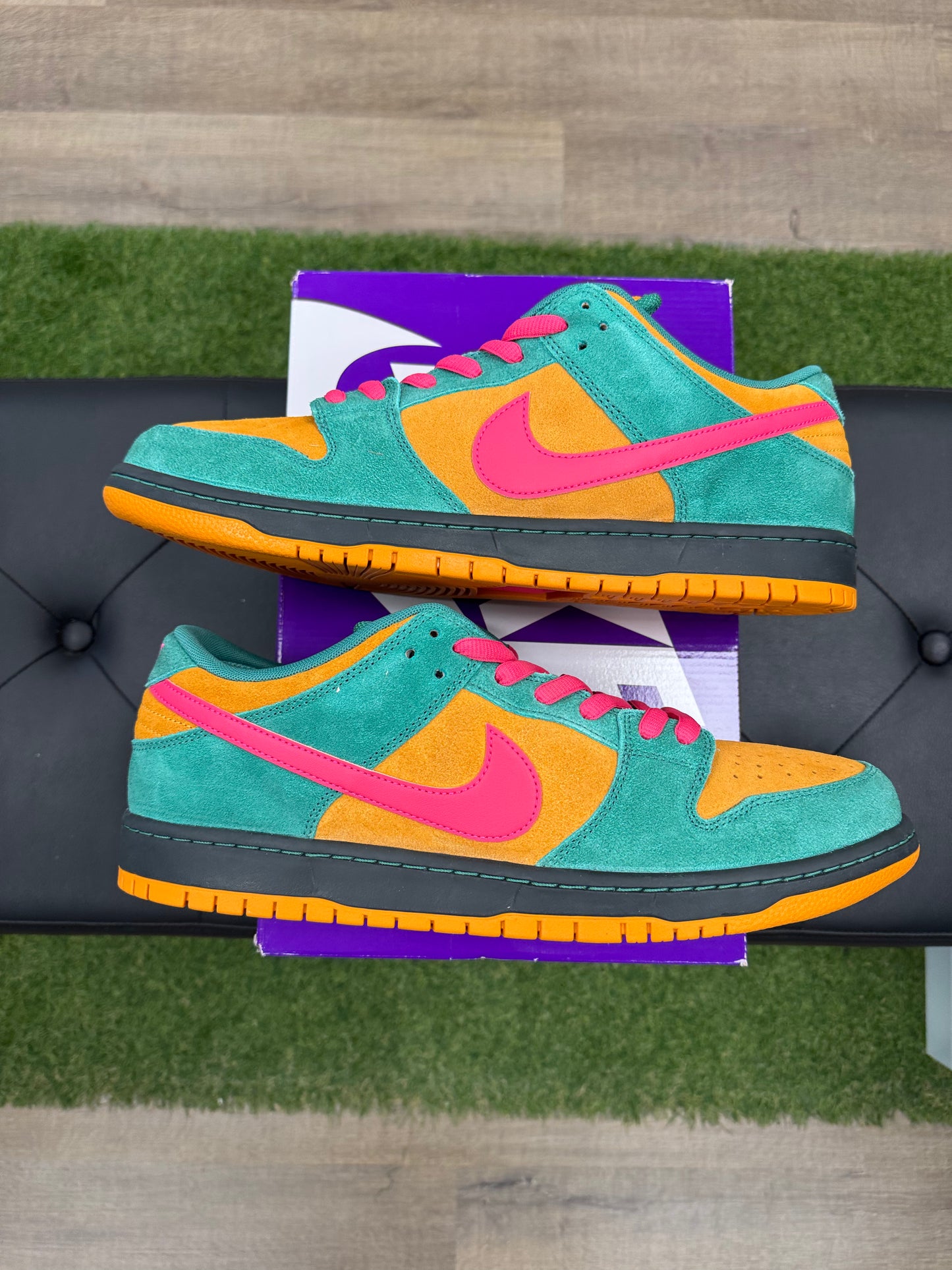 Nike SB Dunk Low Pro Green Noise Watermelon - Size 15