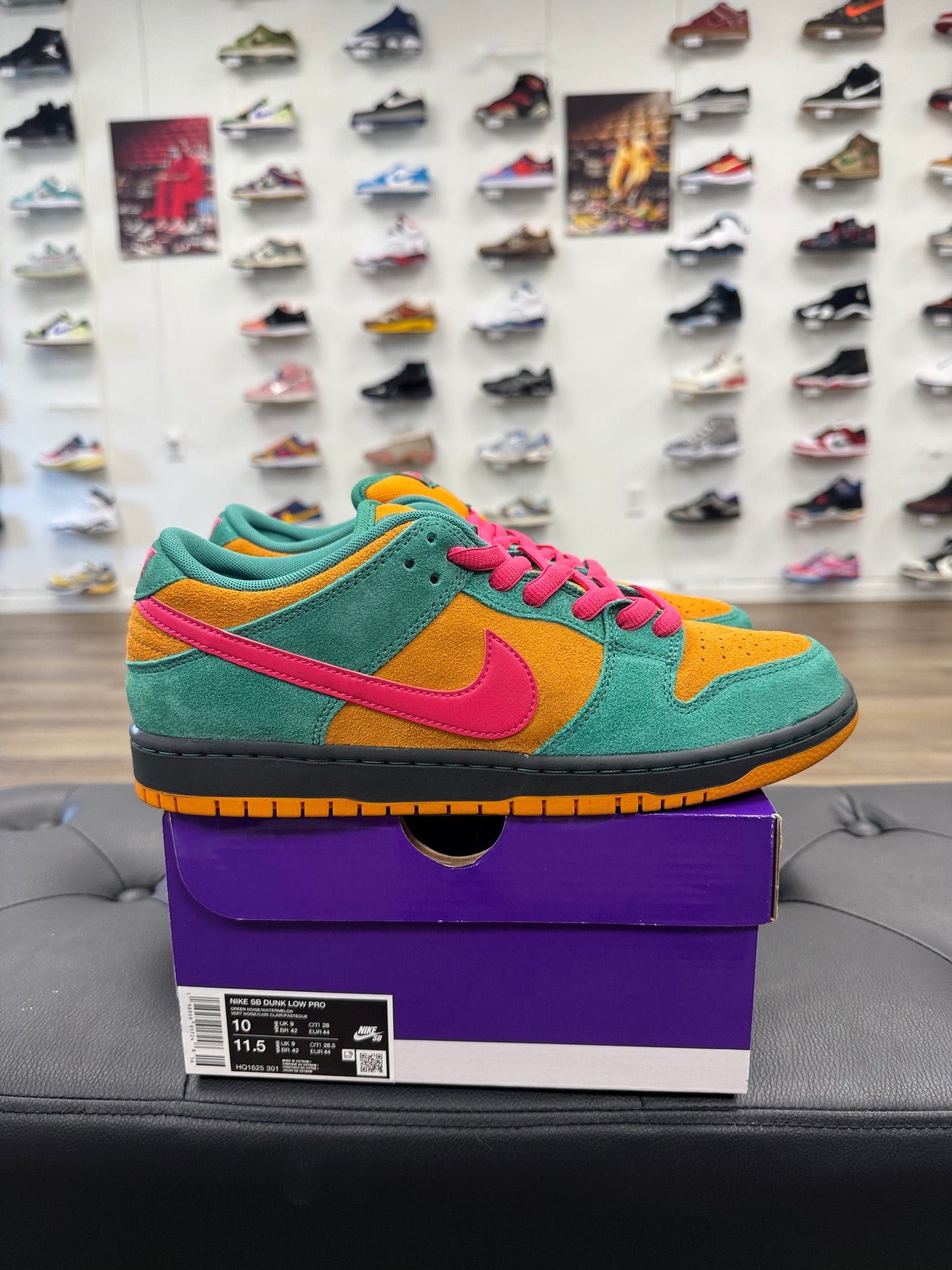 Nike SB Dunk Low Pro Green Noise Watermelon - Size 10