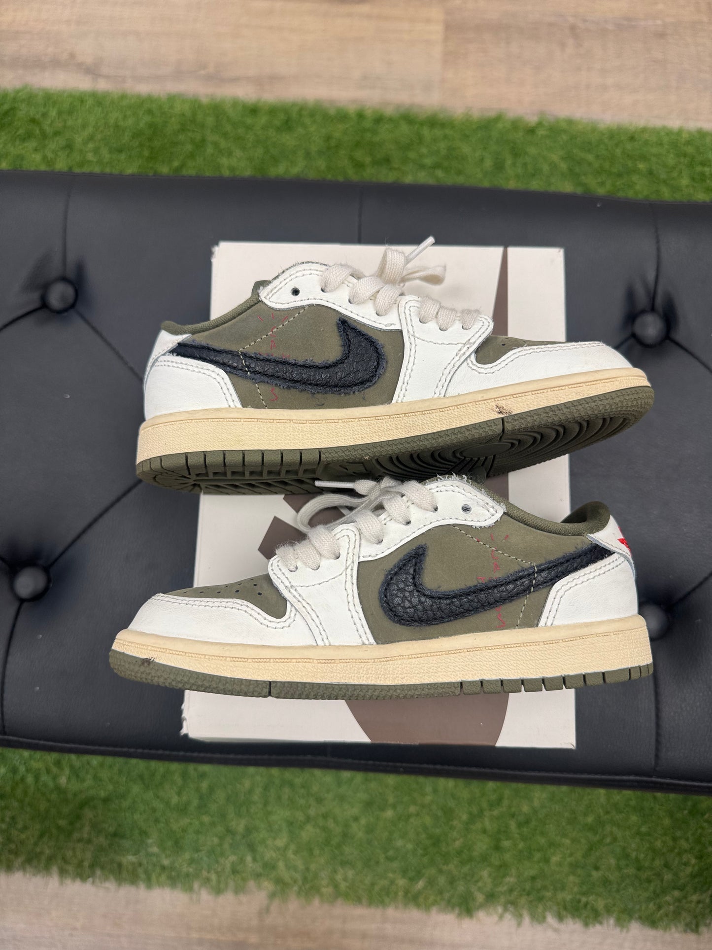 Jordan 1 Retro Low OG SP Travis Scott Medium Olive (PS) - Size 12C (U)