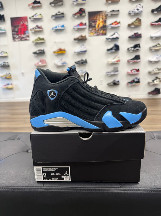 Jordan 14 Retro Black University Blue (2026) - Size 9 (U)