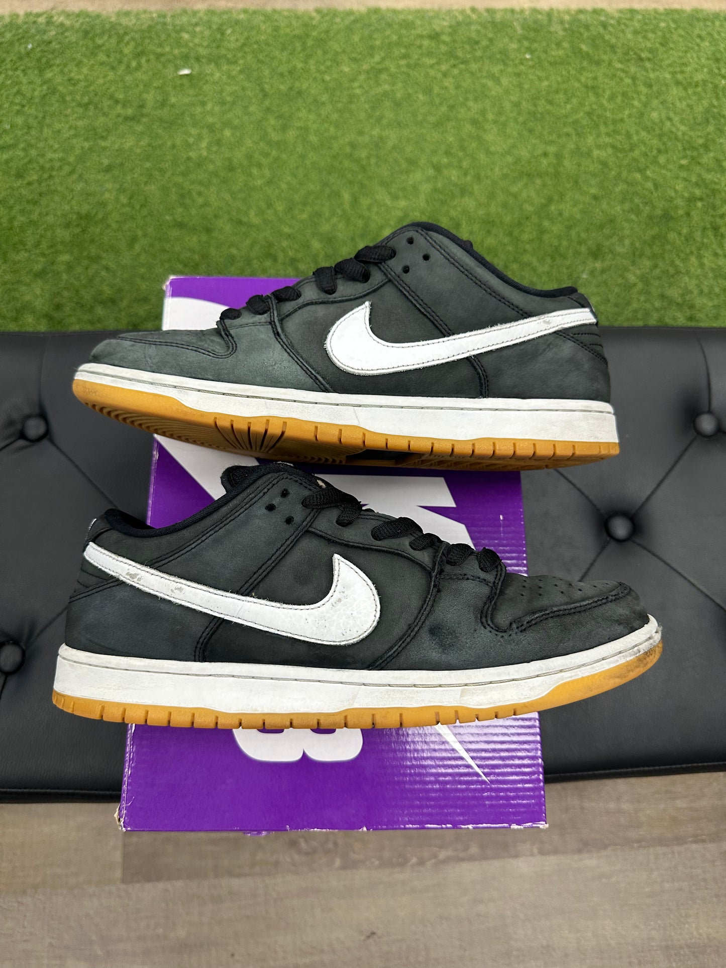 Nike SB Dunk Low Pro Black Gum - Size 10.5 (U)