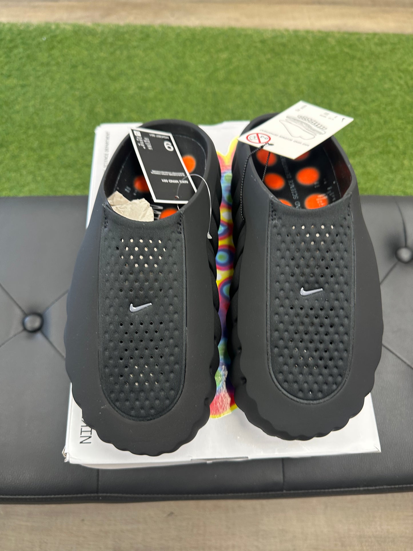 Nike Mind 001 Slide Black Chrome - Size 9