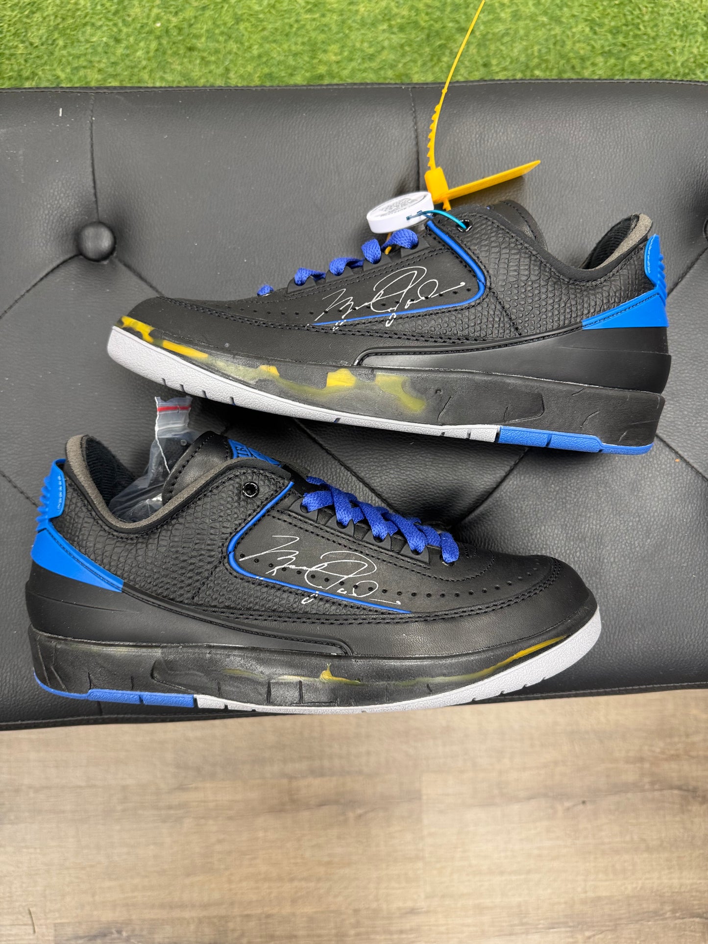 Jordan 2 Retro Low SP Off-White Black Blue - Size 7 (U)