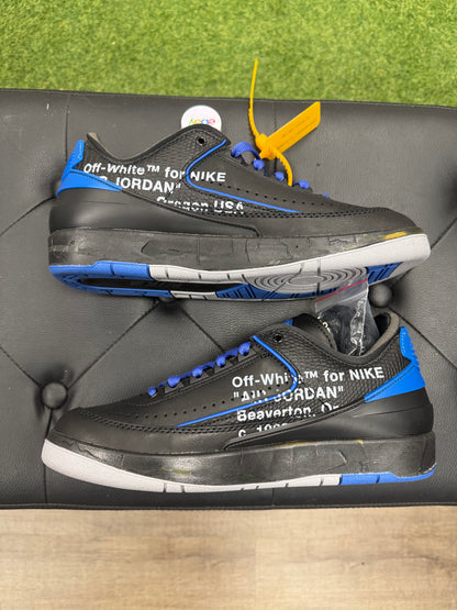 Jordan 2 Retro Low SP Off-White Black Blue - Size 7 (U)