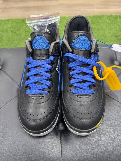 Jordan 2 Retro Low SP Off-White Black Blue - Size 7 (U)