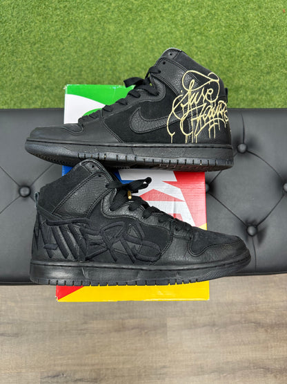 Nike SB Dunk High FAUST Black Gold - Size 11 (U)