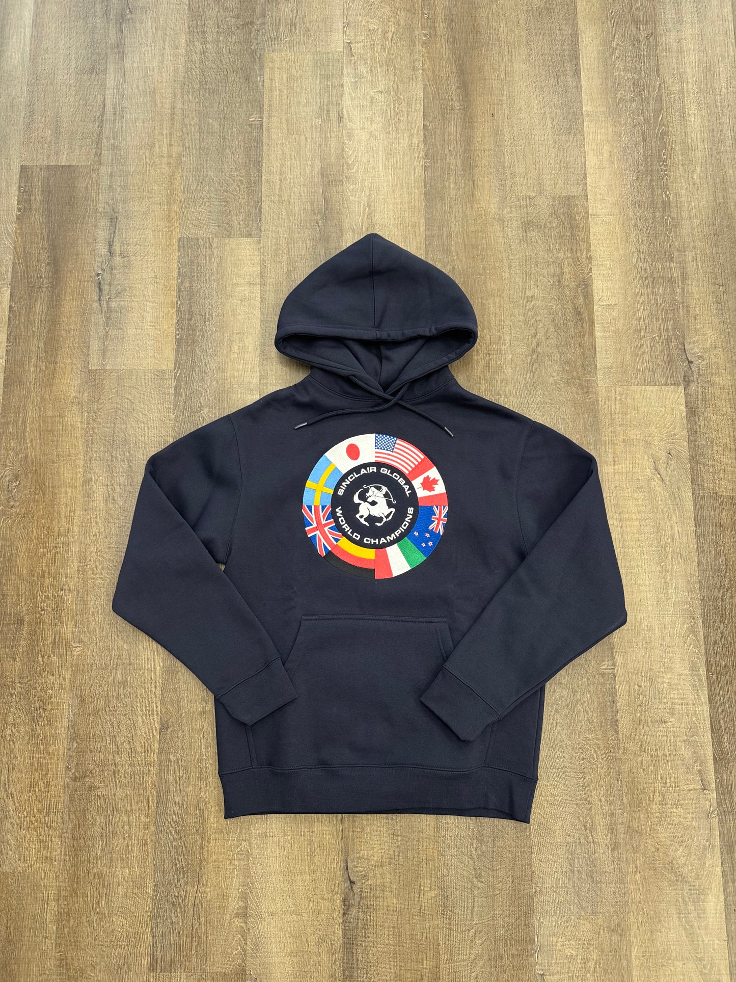 Sinclair Flag Hoodie Navy- Mens