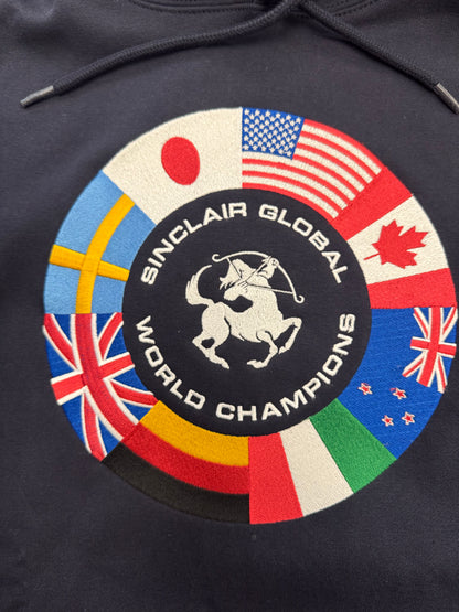 Sinclair Flag Hoodie Navy- Mens