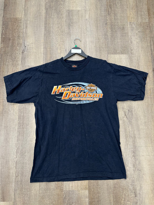 Vintage Harley Davidson Motorcycles Daytona (Black) - Size XL