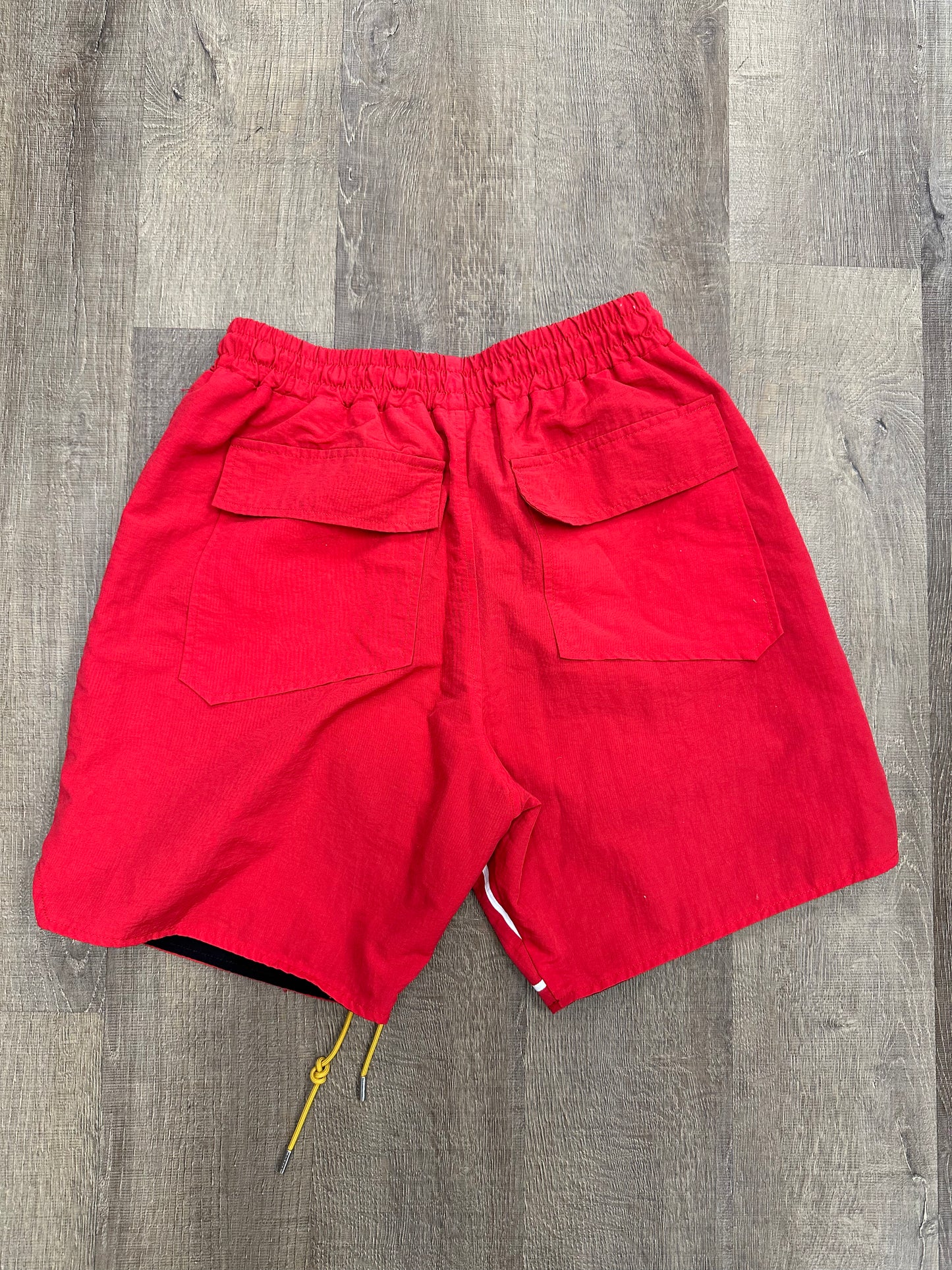Rhude Logo Shorts Red - Size Medium (U)