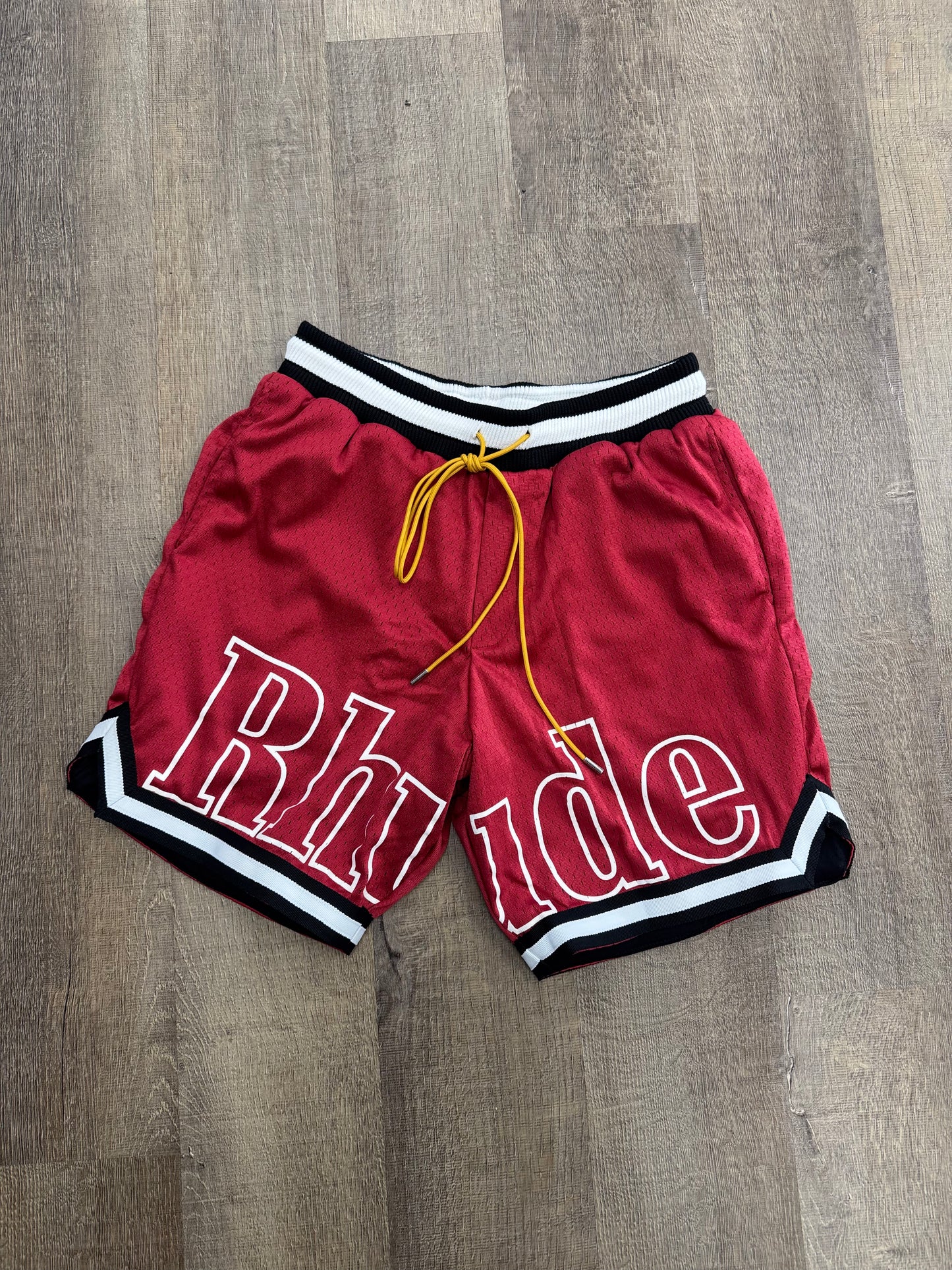 Rhude Court Logo Short Red- Mens