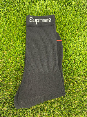 Supreme Hanes Socks (1 Pair) Black