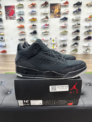 Jordan 3 Retro Flyknit Black - Size 12.5 (U)