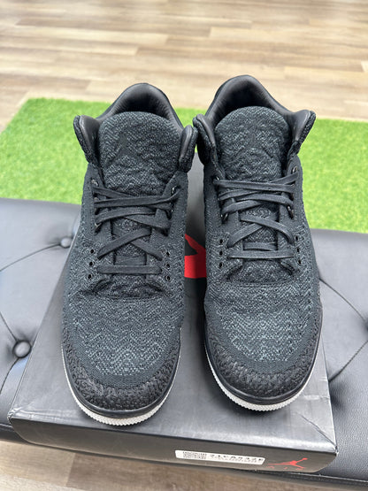 Jordan 3 Retro Flyknit Black - Size 12.5 (U)