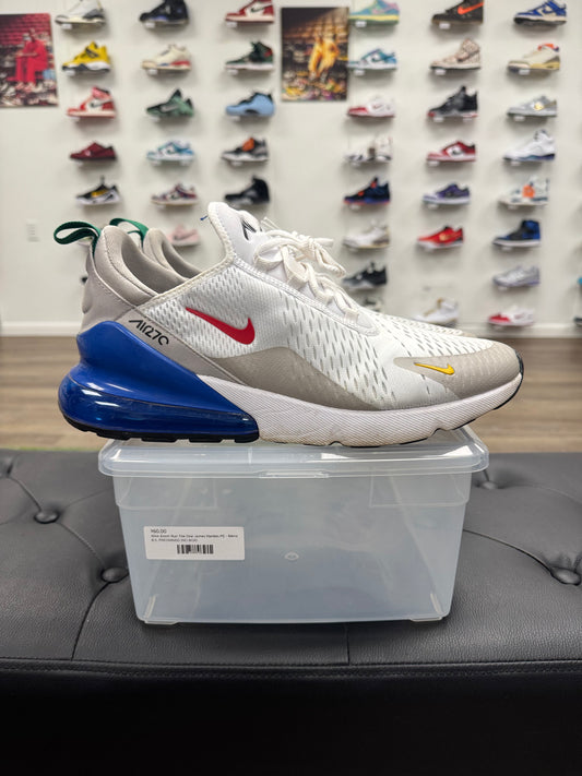 Nike Air Max 270 White Game Royal- Mens (U12)