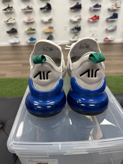 Nike Air Max 270 White Game Royal- Mens (U12)