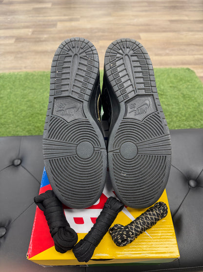 Nike SB Dunk High FAUST Black Gold- Mens (U9.5)