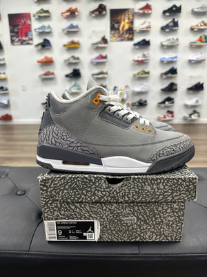 Jordan 3 Retro Cool Grey (2021) -Size 9 (U)