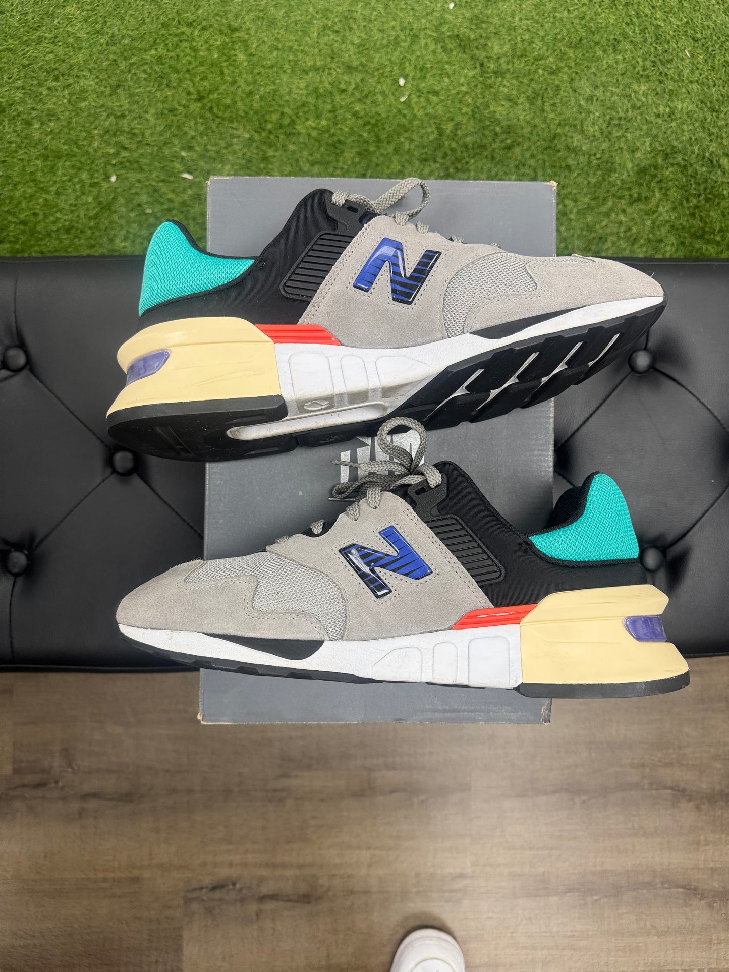 New Balance 997S Marblehead Aqua Chalk- Mens (U13)