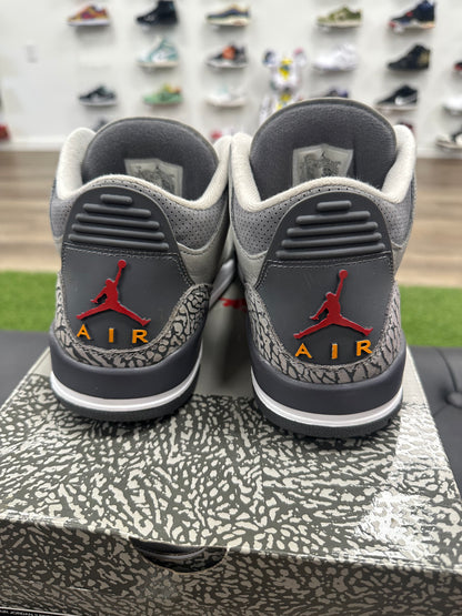 Jordan 3 Retro Cool Grey (2021) -Size 9 (U)