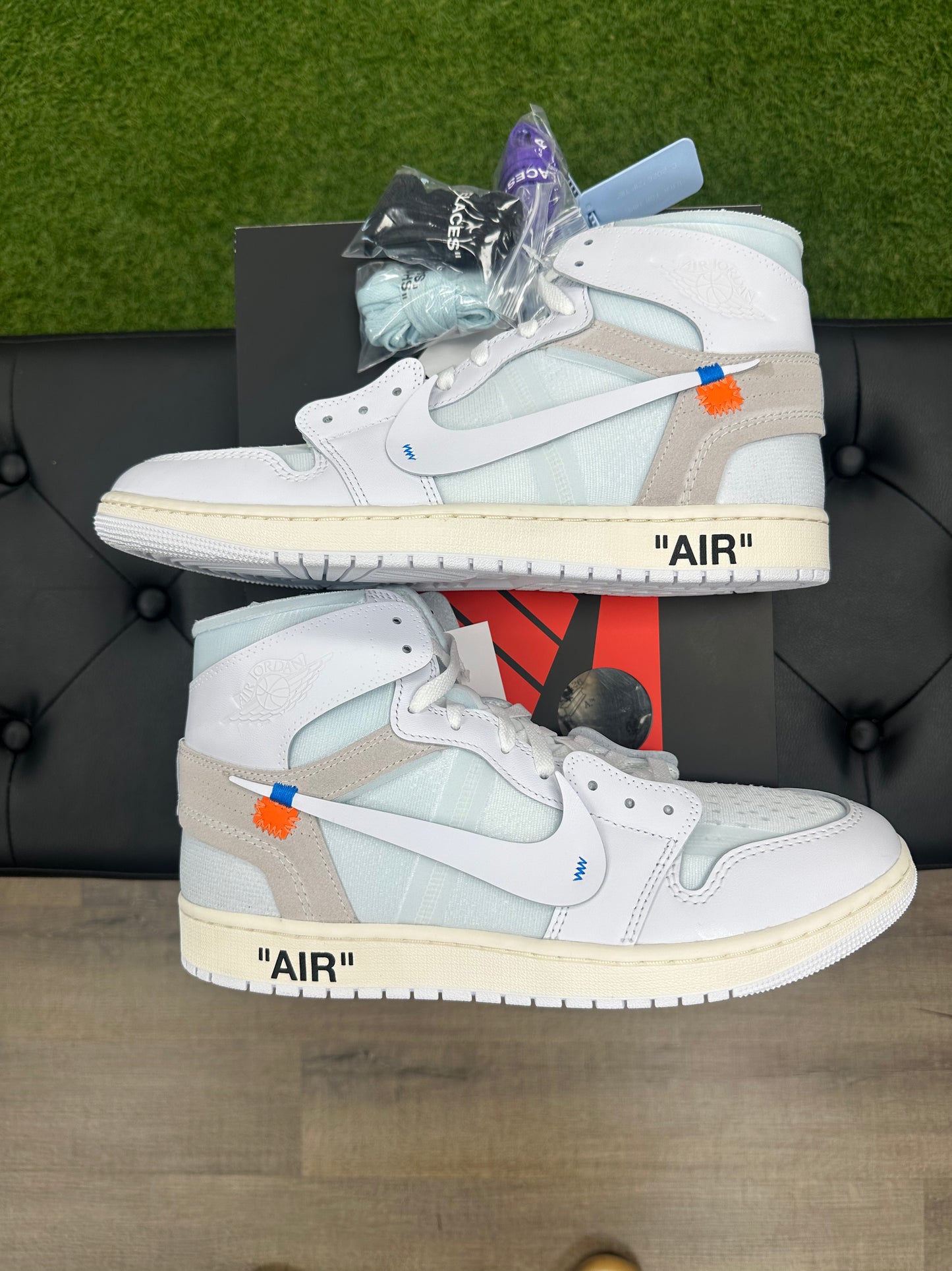 Jordan 1 Retro High Virgil Abloh Archive Alaska- Size 13
