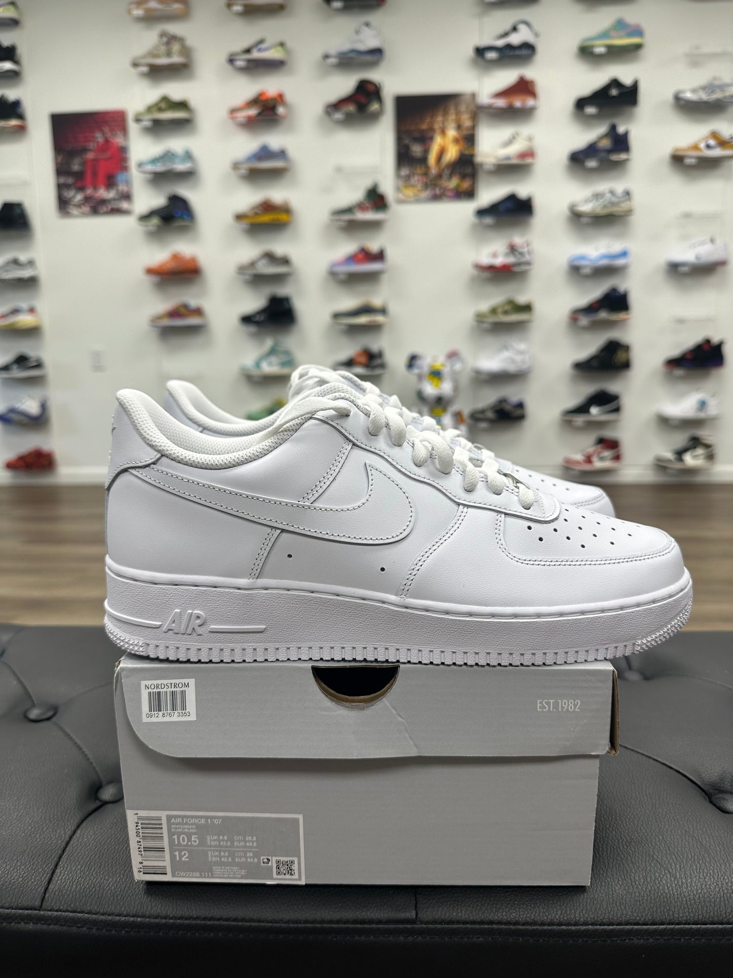 Nike Air Force 1 Low '07 White - Size 10.5