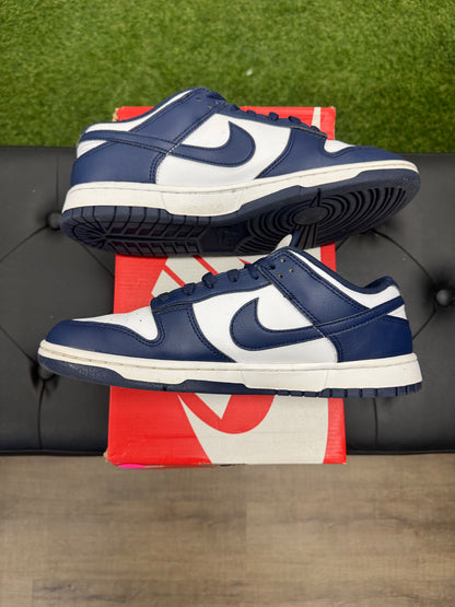 Nike Dunk Low White Midnight Navy - Mens (U9)